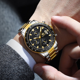 OLEVS Watches for Men TY705 Golden Black