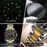 OLEVS Watches for Men TY705 Golden Black