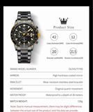 OLEVS Watches for Men TY705 All Black