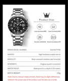 OLEVS Watches for Men TY705 Black