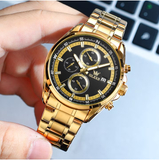 OLEVS Watches for Men TY713 All Golden Black