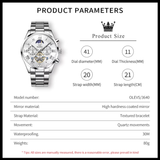 OLEVS Watches for Men 3640 White