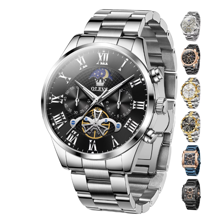 OLEVS Watches for Men 3640 Black