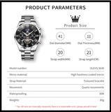 OLEVS Watches for Men 3640 Black