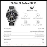 OLEVS Watches for Men 3640 All Black