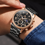 OLEVS Watches for Men 3660 Rose Black