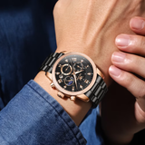 OLEVS Watches for Men 3660 Rose Black