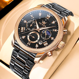 OLEVS Watches for Men 3660 Rose Black