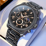 OLEVS Watches for Men 3660 Black Rose