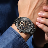 OLEVS Watches for Men 3660 Black Rose