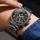 OLEVS Watches for Men 3660 Black Rose