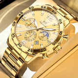OLEVS Watches for Men 3678 Golden