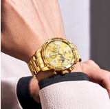 OLEVS Watches for Men 3678 Golden