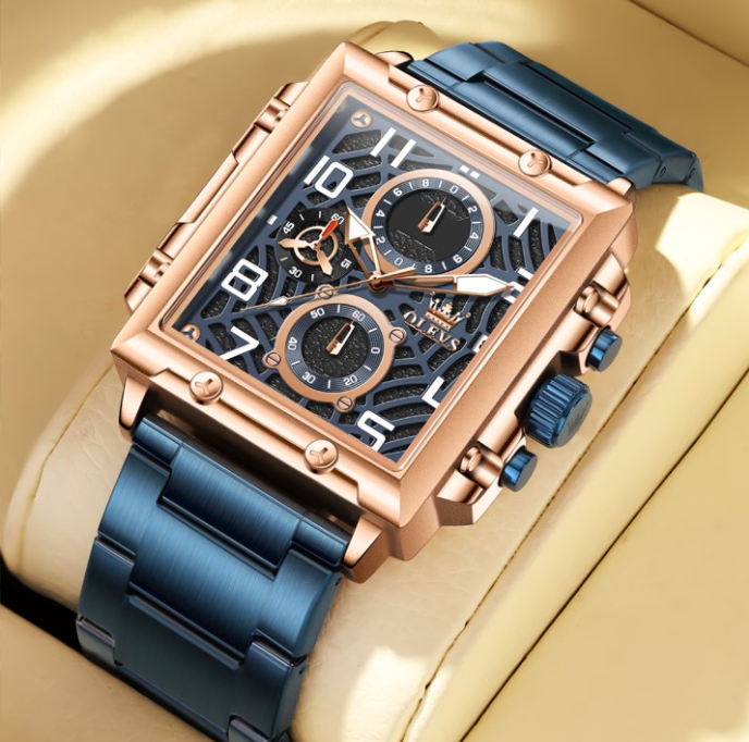 OLEVS Watches for Men 2958 RoseBlack