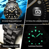 OLEVS Watches for Men 5885 All Black