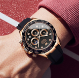 OLEVS Watches for Men 2875 Rose Black