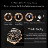 OLEVS Watches for Men 2875 Rose Black