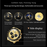 OLEVS Watches for Men 2875 Golden-J