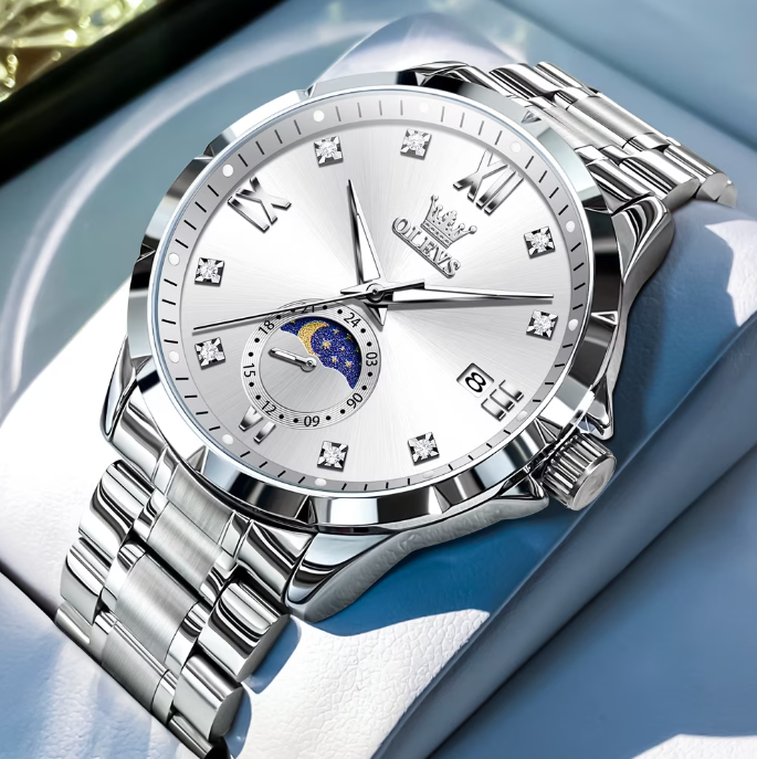 OLEVS Watches for Men 2956 White