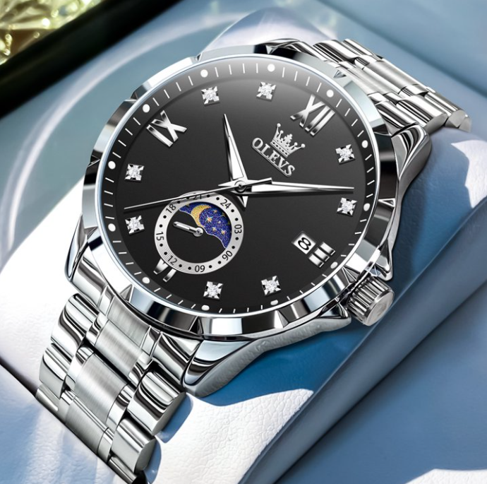 OLEVS Watches for Men 2956 Black