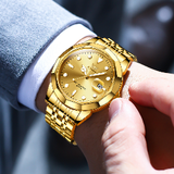 OPK Watches for Men 8170 Golden
