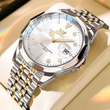 OPK Watches for Men 8170 Golden  White