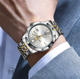 OPK Watches for Men 8170 Golden  White