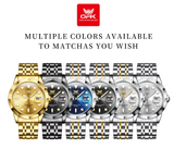 OPK Watches for Men 8170 Golden  White
