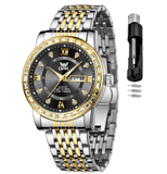 OPK Watches for Men 8174 Golden Black