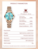 OLEVS Watches for Woman 5189 Rose Blue