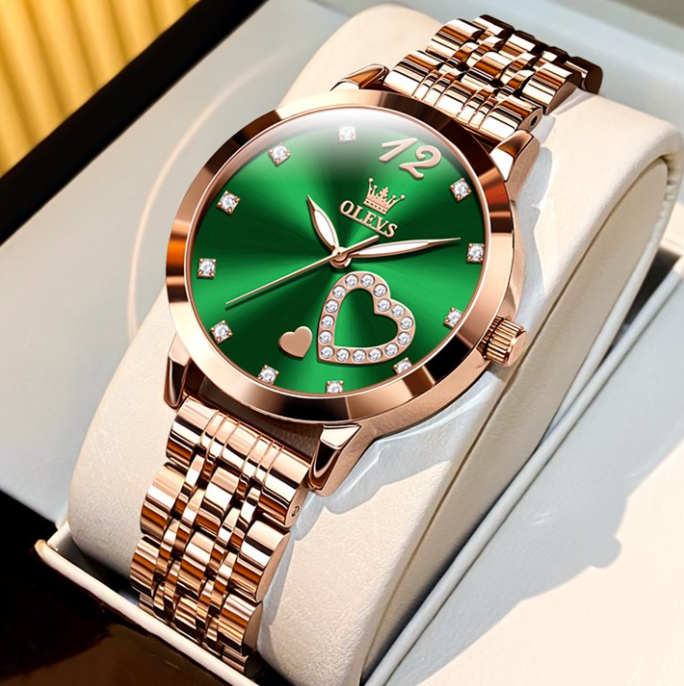 OLEVS Watches for Woman 5189 Rose Green