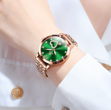 OLEVS Watches for Woman 5189 Rose Green