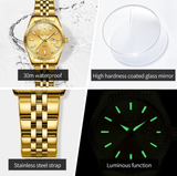 OLEVS Watches for Woman 5593 Golden