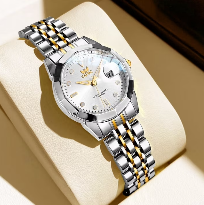OPK Watches for Woman 8170 Golden White