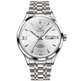 Silver Strap-White Dial Silver Trim