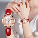 Red Strap-Full Rose gold