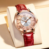 Red Strap-Full Rose gold