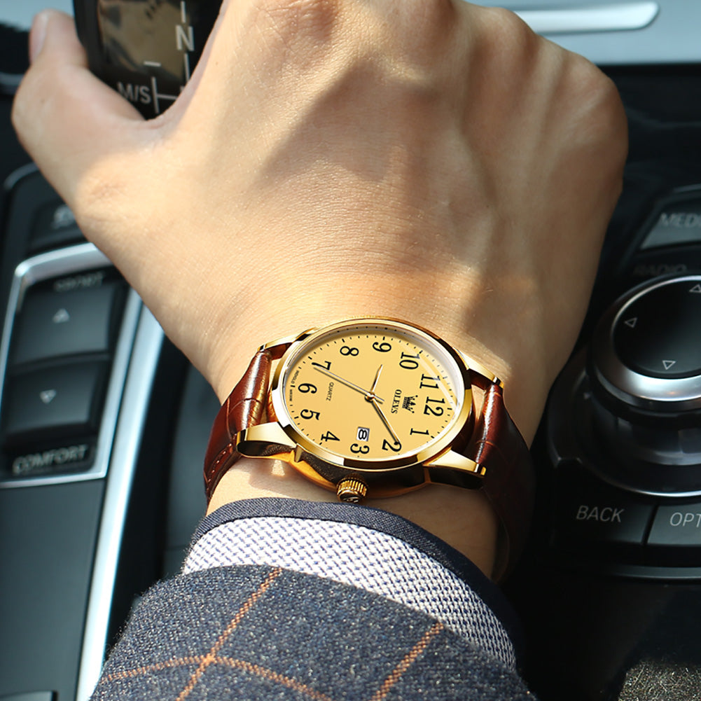 Brown Strap-Full Gold