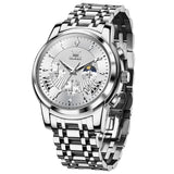 Silver Strap-White Dial Silver Trim