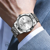 Silver Strap-White Dial Silver Trim