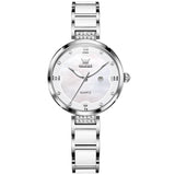 Silver Strap-White Dial Silver Trim