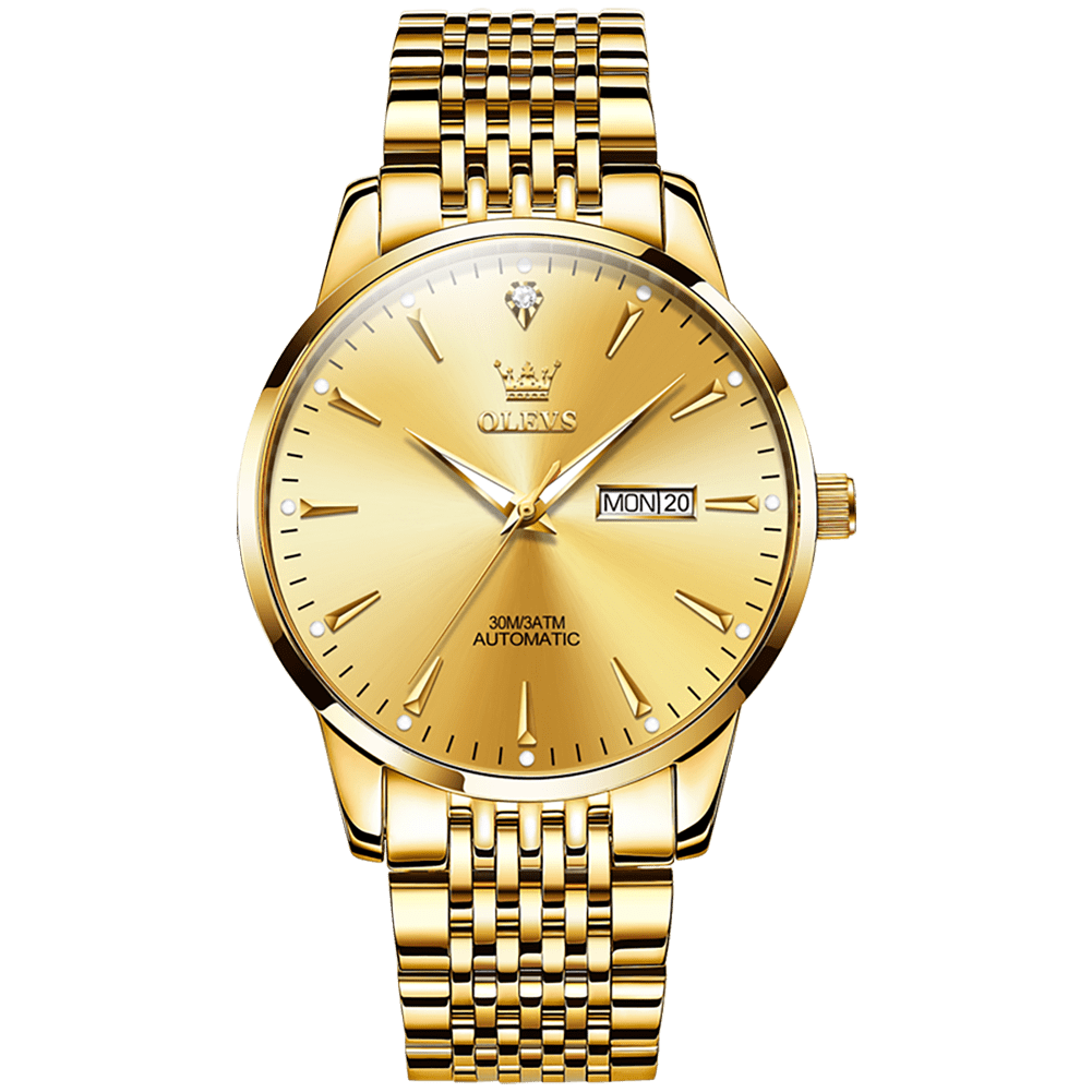 Mens gold stainless steel watch online