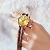 Brown Strap-Full Gold