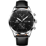 Black Strap-Black Dial Silver Trim