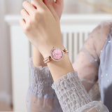 Rose Strap-Pink Dial Rose gold Trim