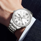 Silver Strap-White Dial Silver Trim