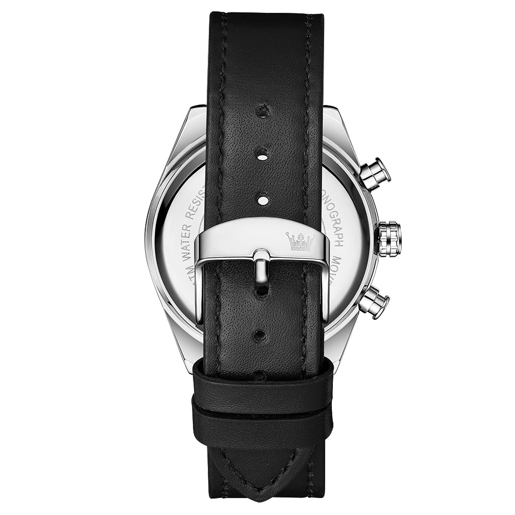 Black Strap-Black Dial Silver Trim