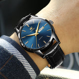 Black Strap-Blue Dial Black Trim