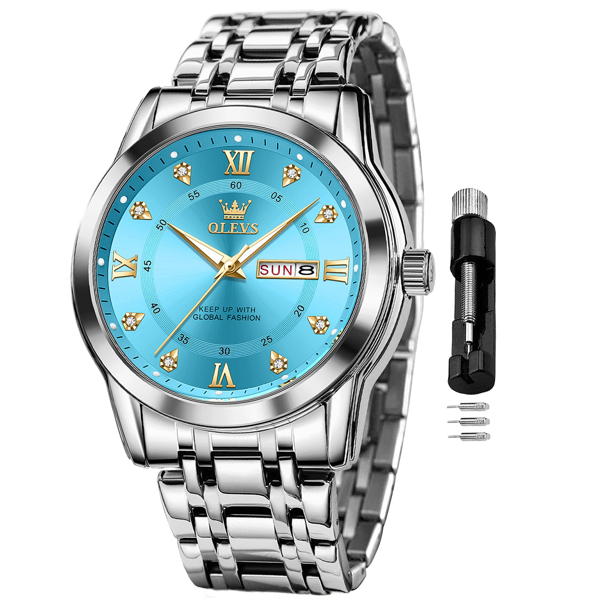 OLEVS Watches for Man 5513 T-Blue
